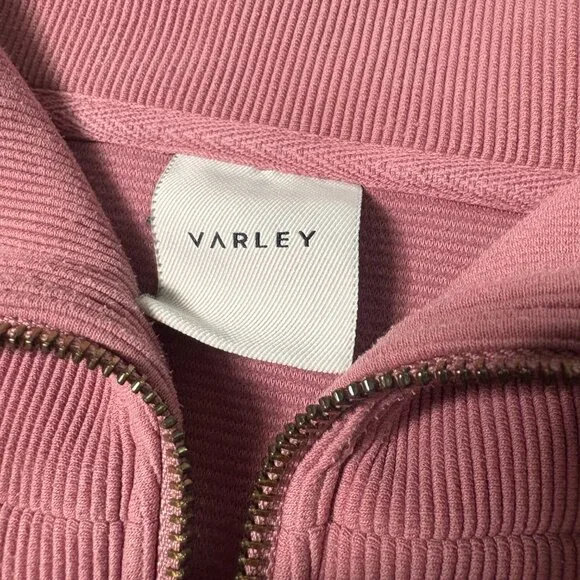 Varley Vine Half-Zip Pullover size L large pink rose gold zip sweatshirt - Picture 7 of 10